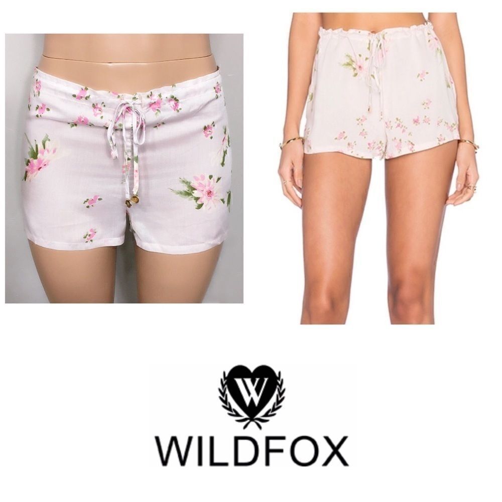 WILDFOX Pink Petals coverup/sleep shorts. NWOT